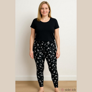 Nola Pennington’s Black and White Abstract Print Leggings size x